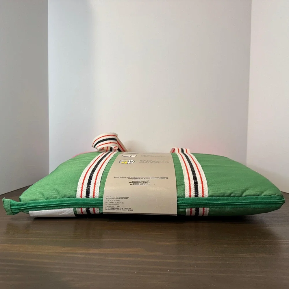 Hunter Water-Resistant Outdoor Blanket Picnic Tote Pink Green 60x70 New
